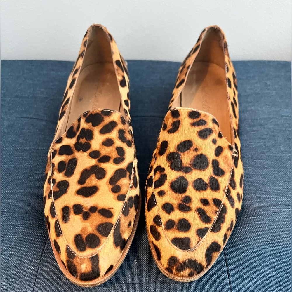 Madewell Frances Leopard Loafers size 8M - worn once